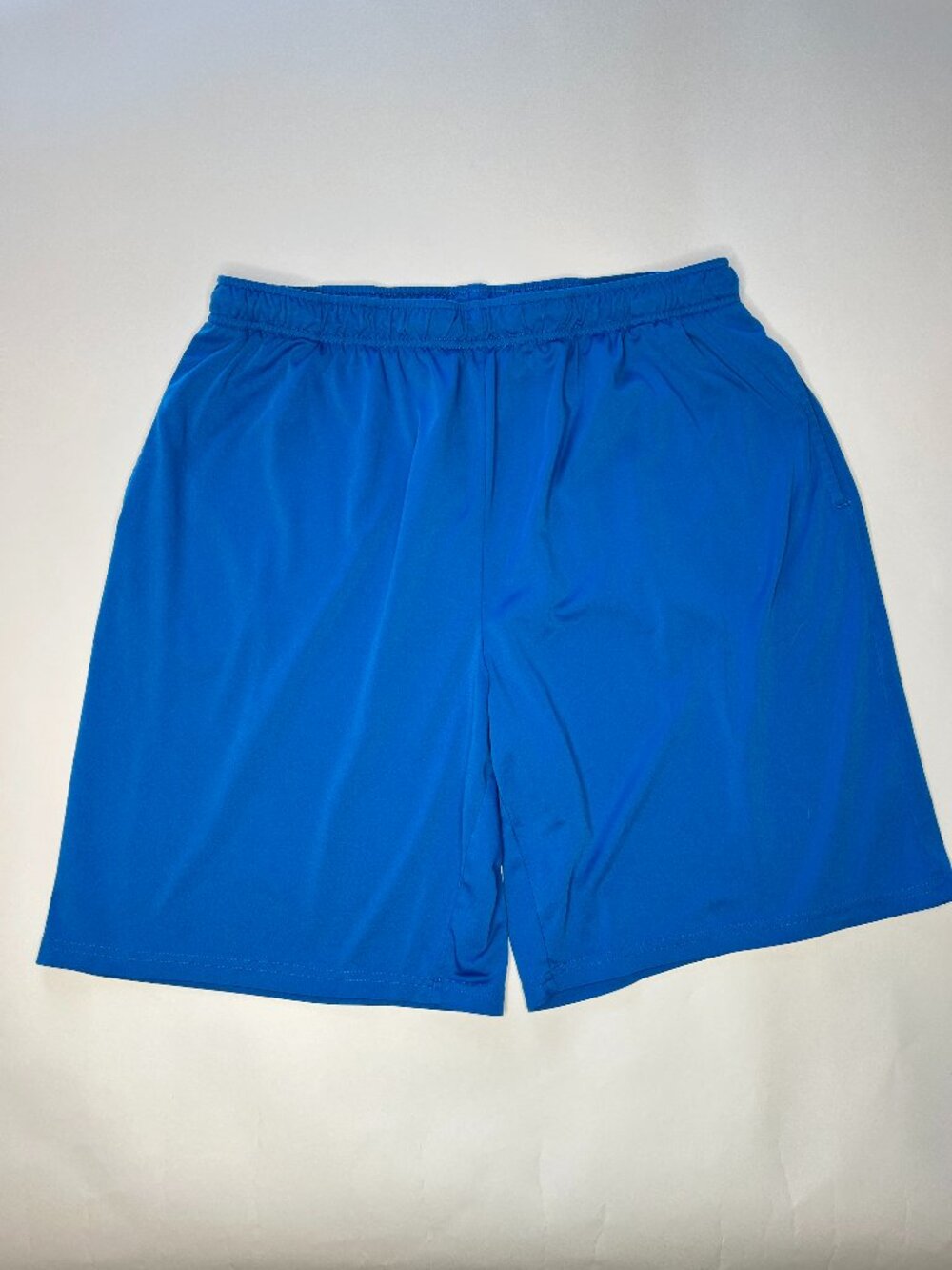Tekgear Shorts Mens XL Blue Drytek Athletic Gym Work Out Drawstring Stretch